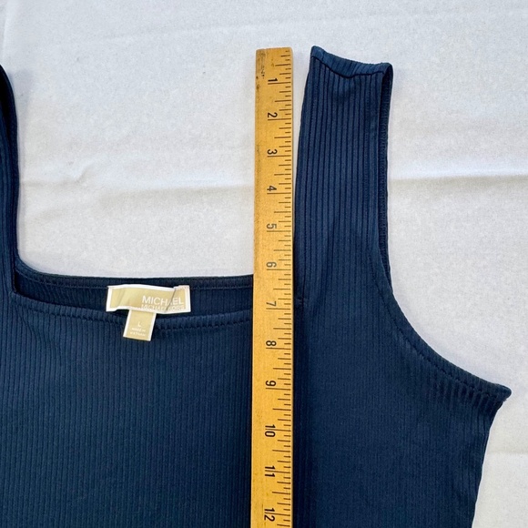 Michael Kors Midi Navy Dress Size L - Picture 6 of 7